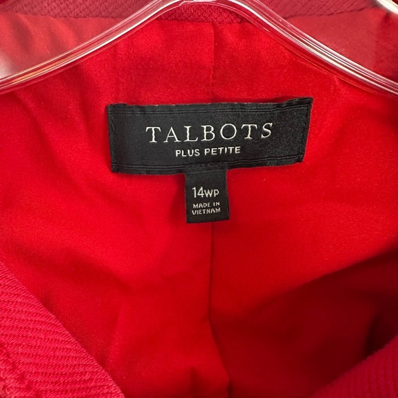 Talbots women’s red jacket, size 14 plus petite - Picture 2 of 5